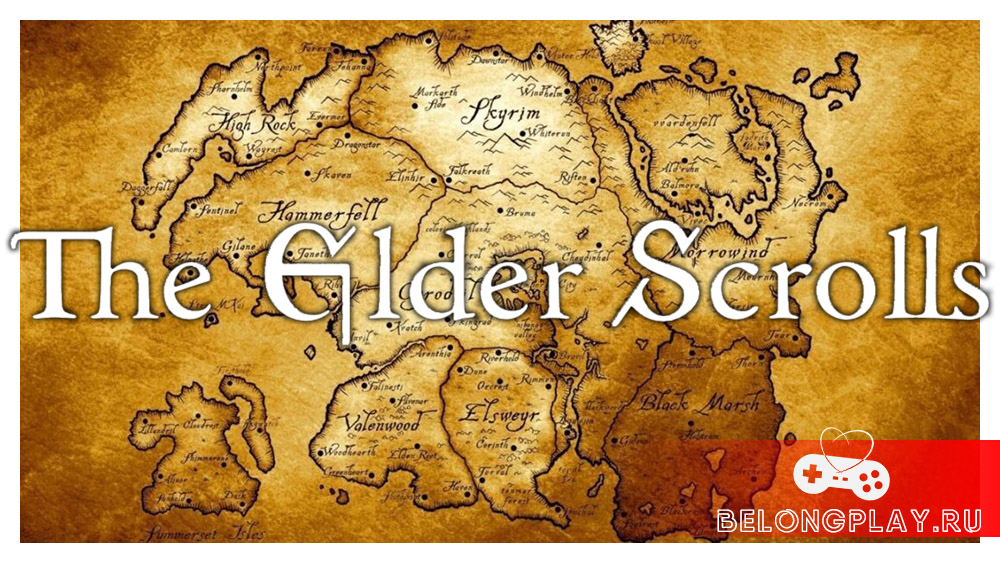 The Elder Scrolls logo art wallpaper