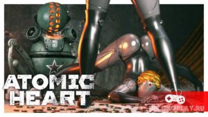 ATOMIC HEART art logo wallpaper game cover