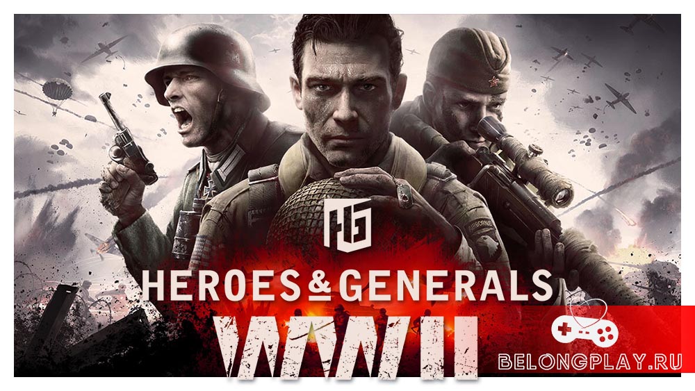 Heroes & Generals WW2 WWII game cover art logo wallpaper