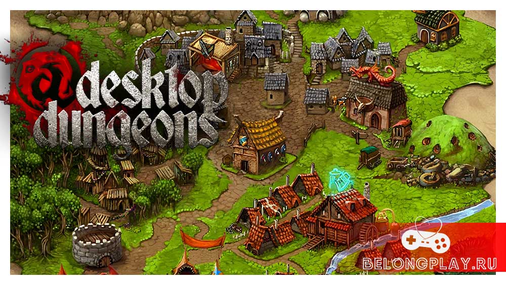 Desktop Dungeons game cover art logo wallpaper