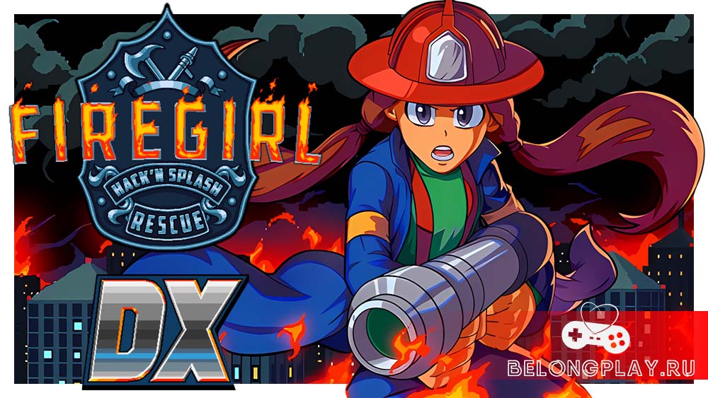 Firegirl: Hack 'n Splash Rescue DX game cover art wallpaper