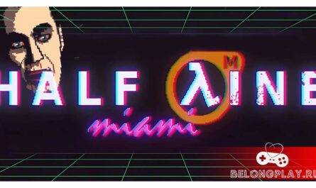 Half-Line Miami game cover art logo wallpaper mod