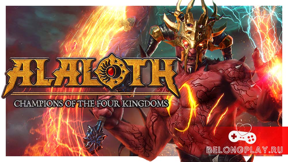 Alaloth: Champions of The Four Kingdoms game cover art logo wallpaper