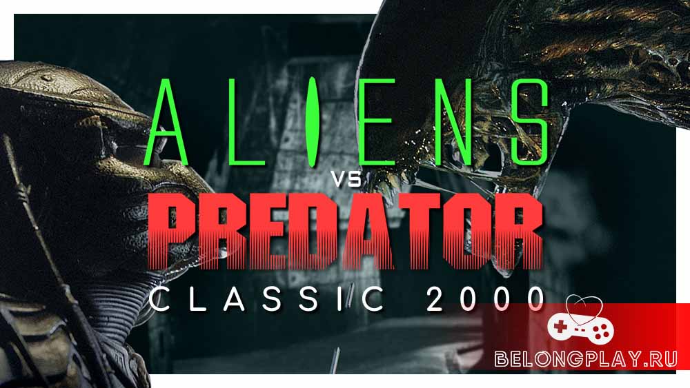 Aliens versus Predator Classic 2000 game art logo wallpaper