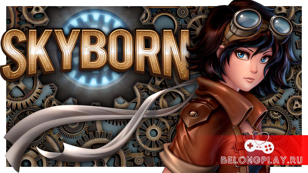 SKYBORN game cover art logo wallpaper