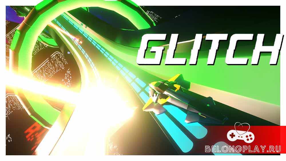 Glitch game art logo wallpaper racing