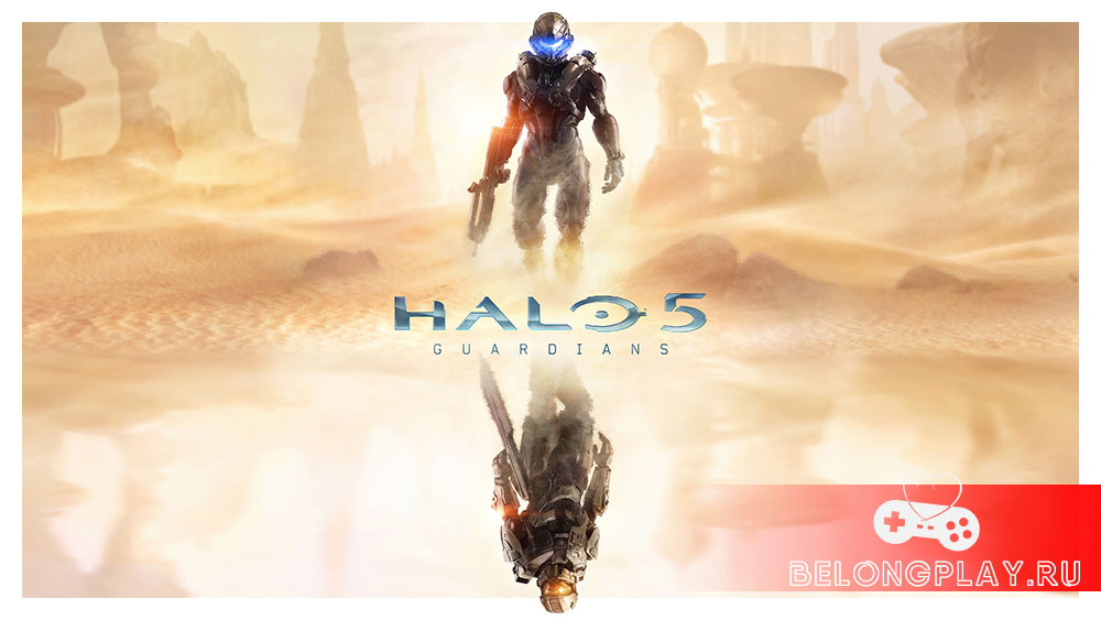 Halo 5: Guardians game cover art logo