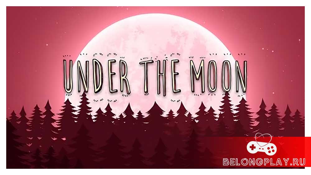 Under The Moon game cover art logo wallpaper