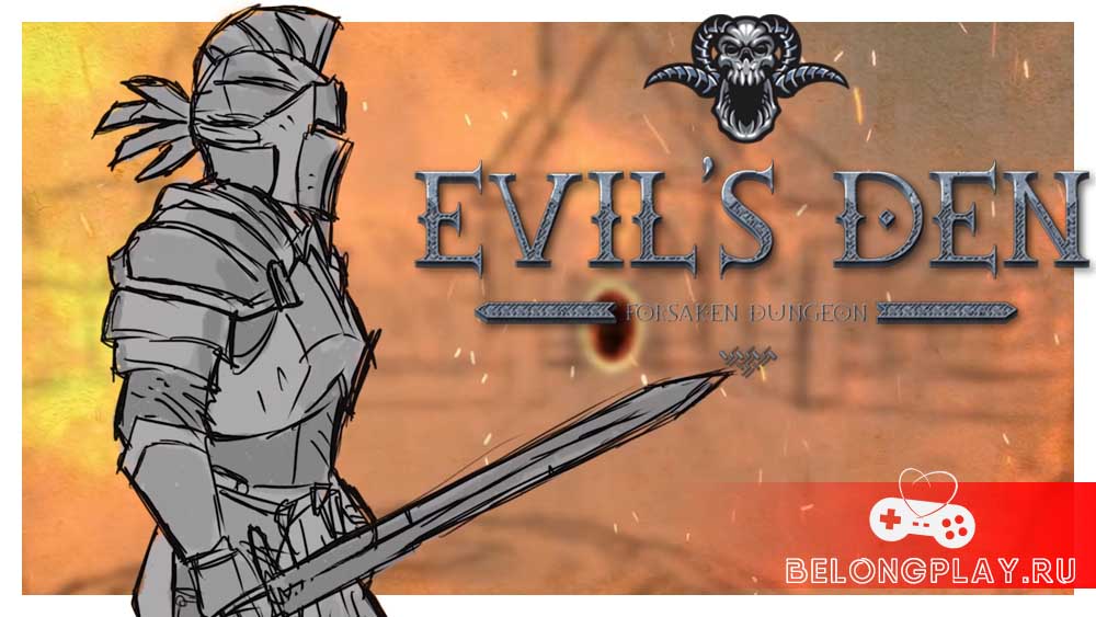Evil's Den: Forsaken Dungeon game cover art logo wallpaper
