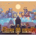 Life is Hard game logo wallpaper art