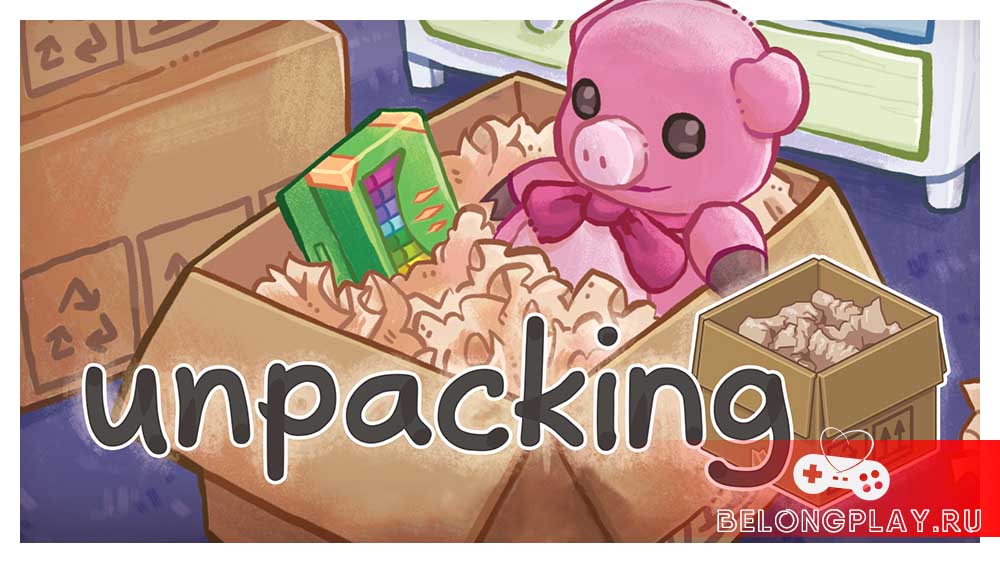 Unpacking game logo art walllpaper