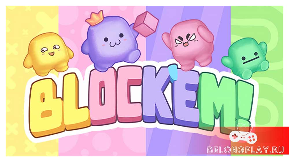 Block'Em game art logo wallpaper