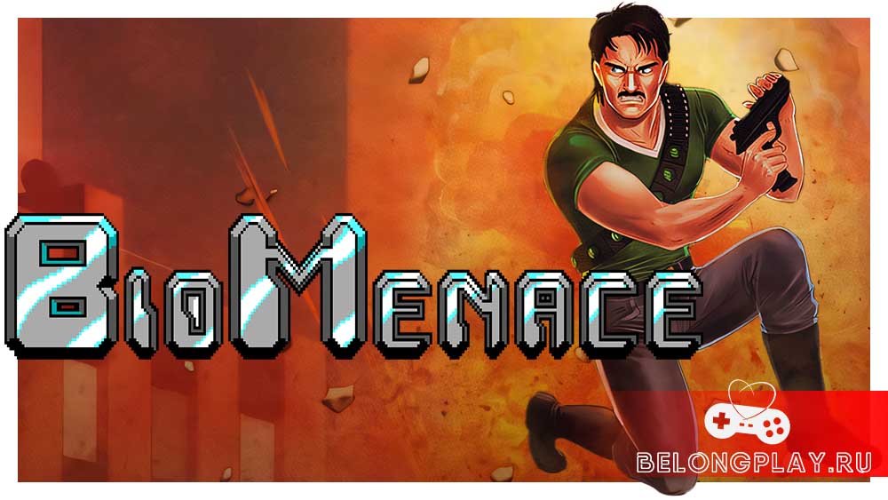 Bio Menace game cover art logo wallpapaer
