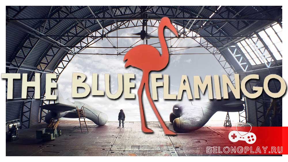 The Blue Flamingo game art cover logo wallpaper