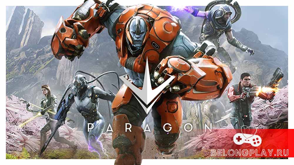 paragon game art logo wallpaper