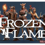 frozen flame game art logo