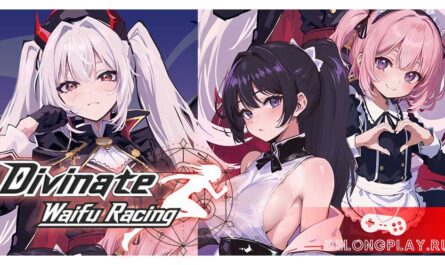 Divinate Waifu Racing game cover art logo wallpaper