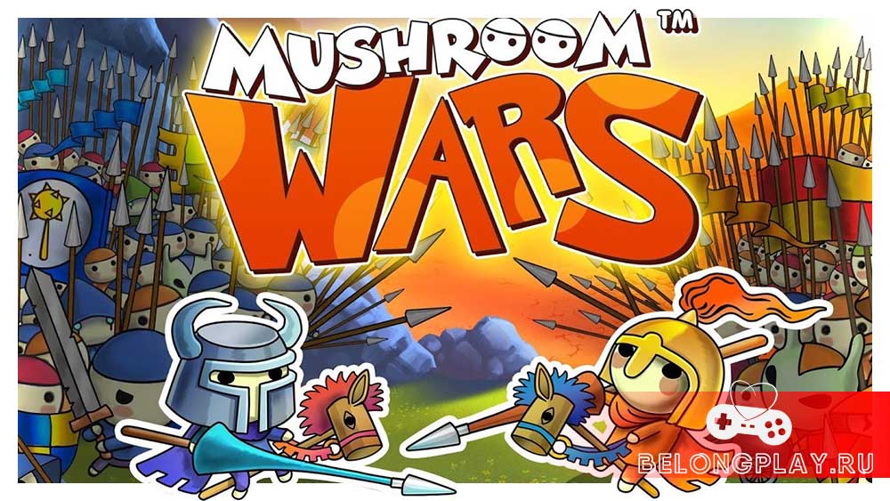 Mushroom Wars art logo wallpaper
