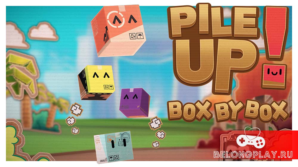 Pile Up! Box by Box game cover art logo wallpaper