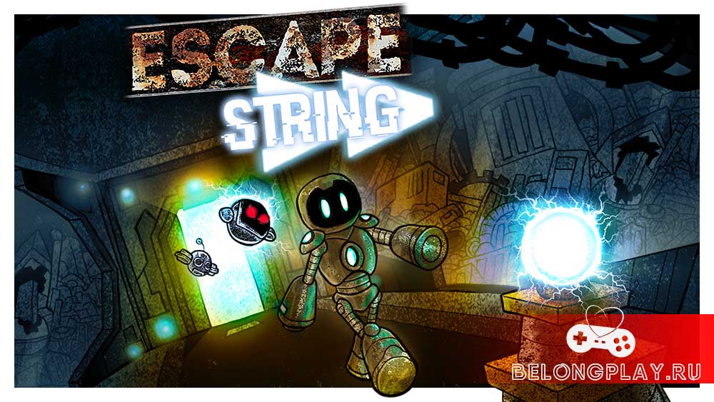 Escape String game art logo wallpaper