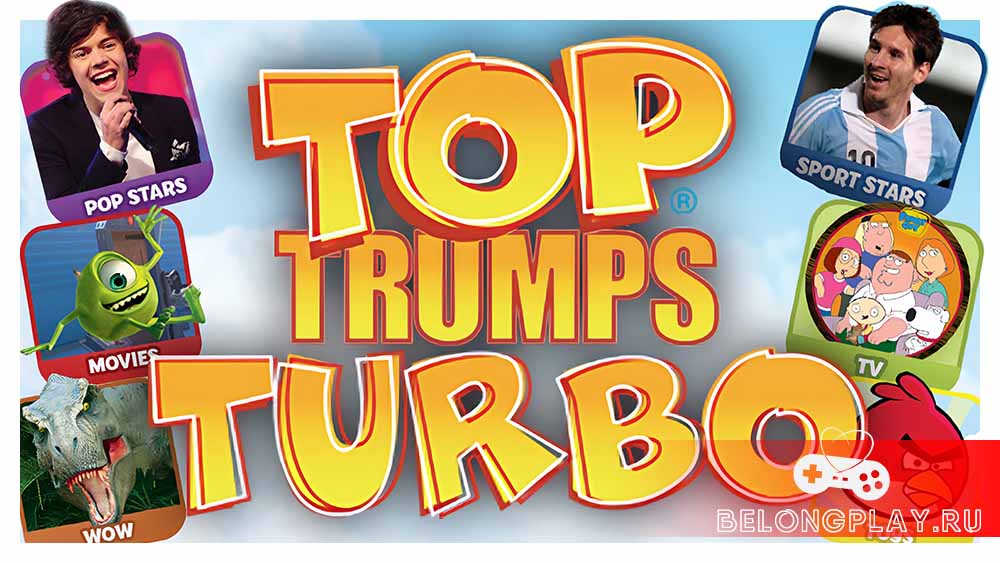 Top Trumps Turbo game art logo wallpaper capsule screen