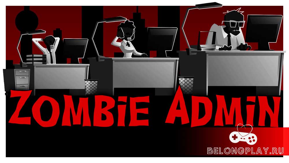 Zombie Admin game cover art logo wallpaper