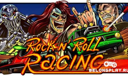 Rock n' Roll Racing game cover art logo wallpaper