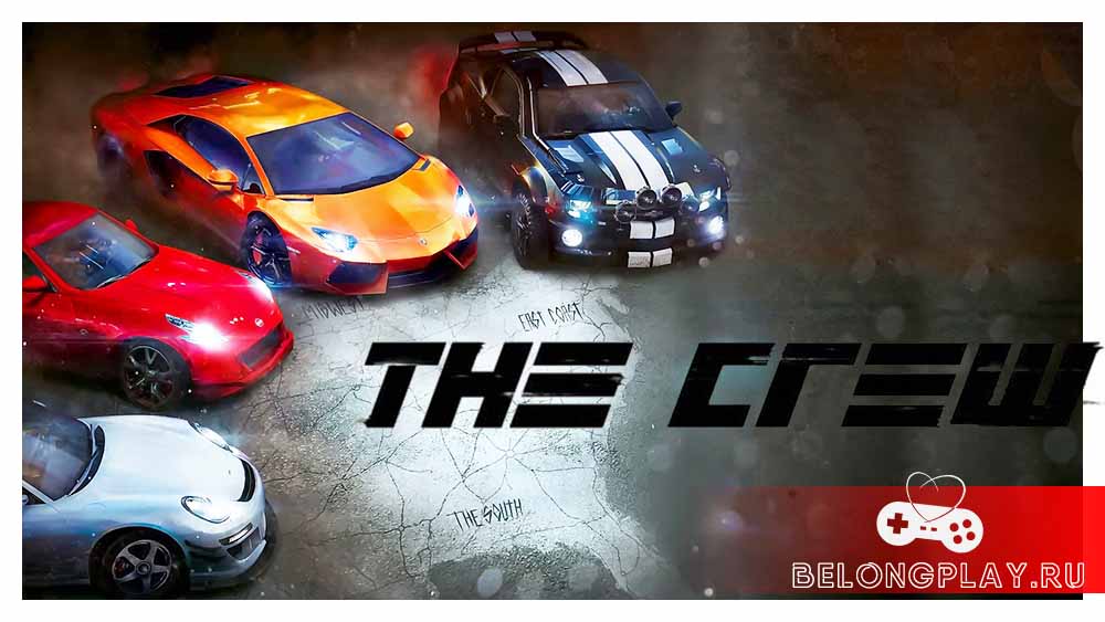 The Crew game cover art logo wallpaper