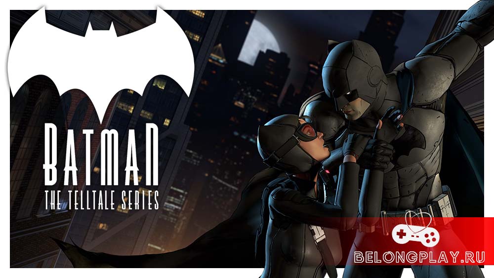 Batman: The Telltale Series game cover art logo wallpaper