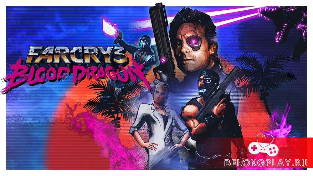 Far Cry 3: Blood Dragon game cover art logo wallpaper