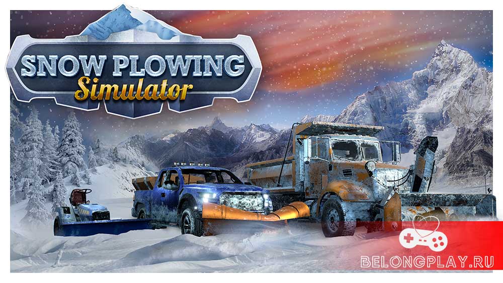 Snow Plowing Simulator art logo game cover wallpaper