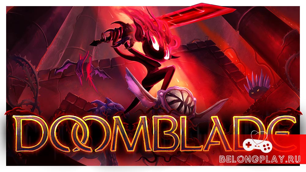 DOOMBLADE game cover art logo wallpaper