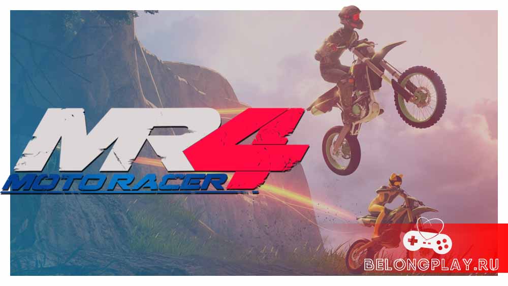 Moto Racer 4 game cover art logo wallpaper