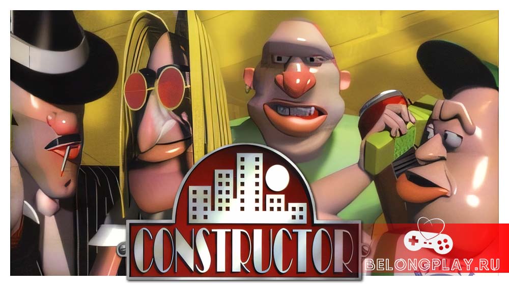 Constructor game cover art logo wallpaper retro classic 1997