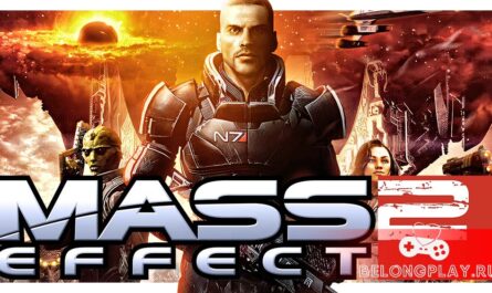 Mass Effect 2 game cover art logo wallpaper