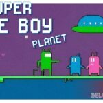 Super Blue Boy Planet game cover art logo wallpaper