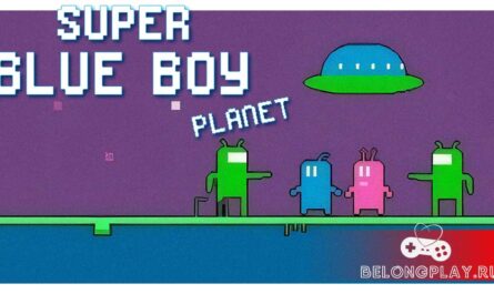 Super Blue Boy Planet game cover art logo wallpaper