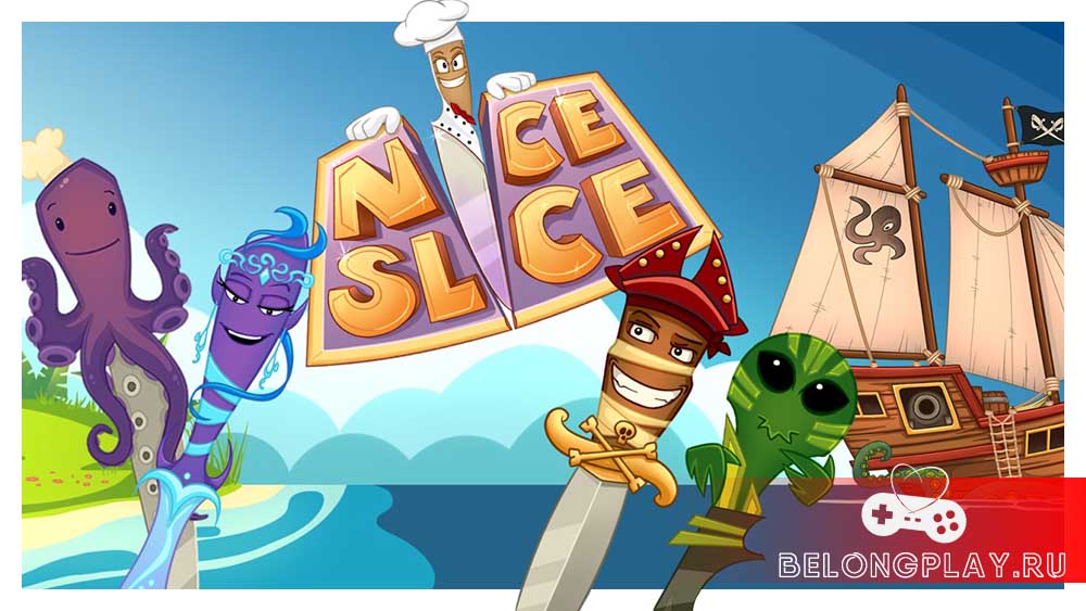 NICE SLICE game art logo wallpaper cover