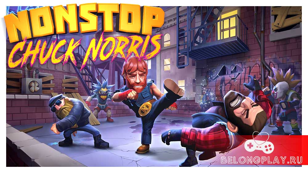 Nonstop Chuck Norris game cover art logo wallpaper