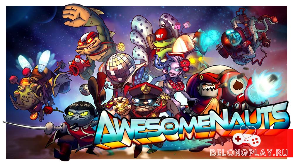 Awesomenauts game cover art logo wallpaper