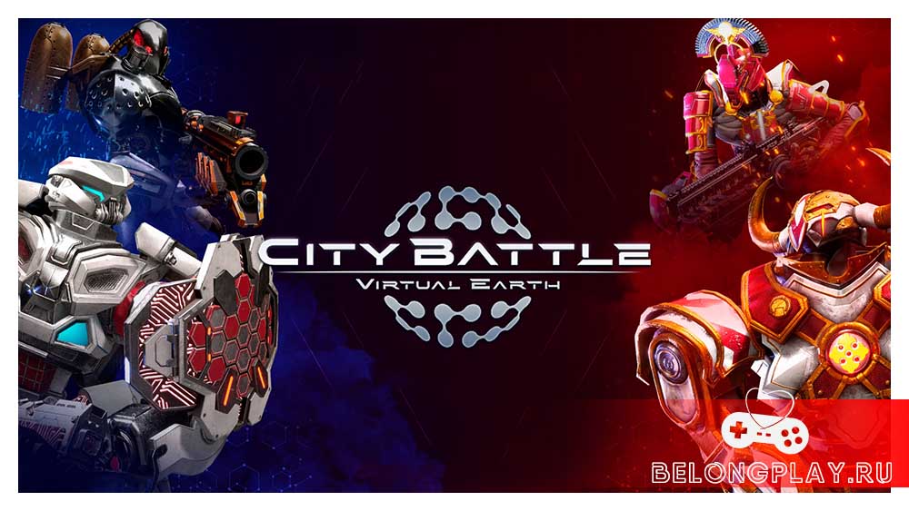 CityBattle | Virtual Earth art logo wallpaper