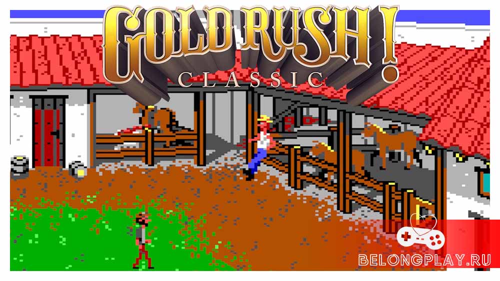 Gold Rush! Classic game cover art logo wallpaper