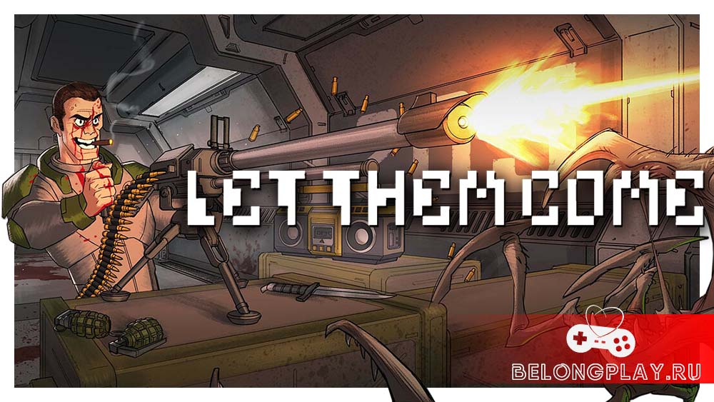 Let Them Come game cover art logo wallpaper