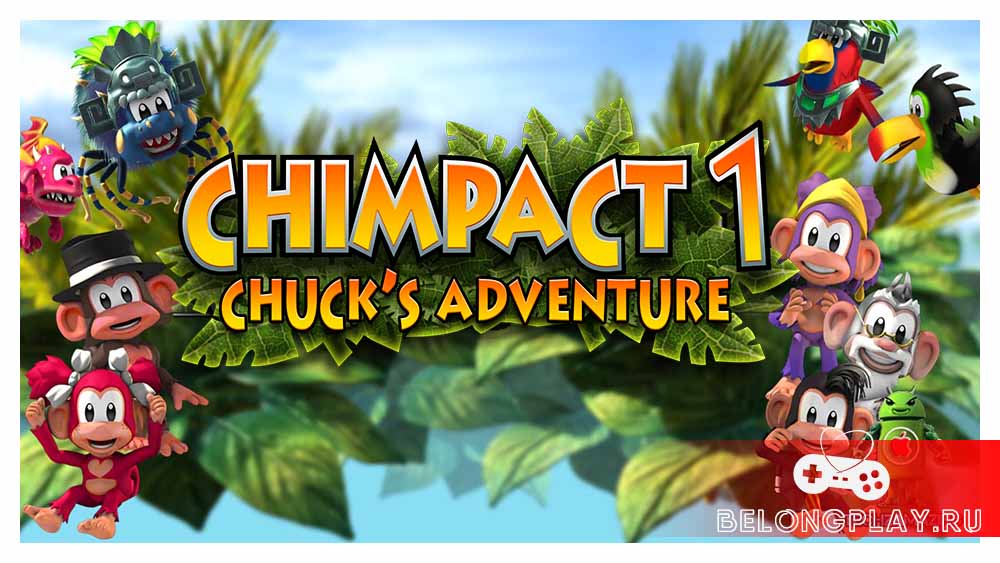 Chimpact 1 - Chuck's Adventure game cover art logo wallpaper