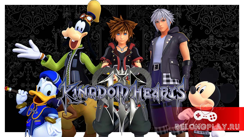Kingdom Hearts III game cover art logo wallpaper