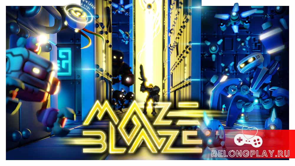 Maze Blaze game art logo wallpaper