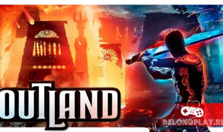 Outland game cover art logo wallpaper