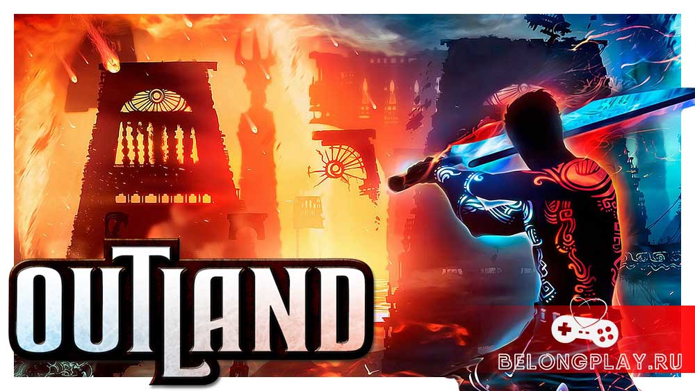 Outland game cover art logo wallpaper