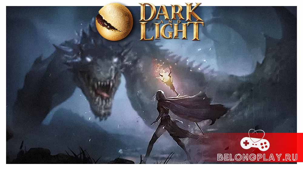 Dark and light game logo art wallpaper