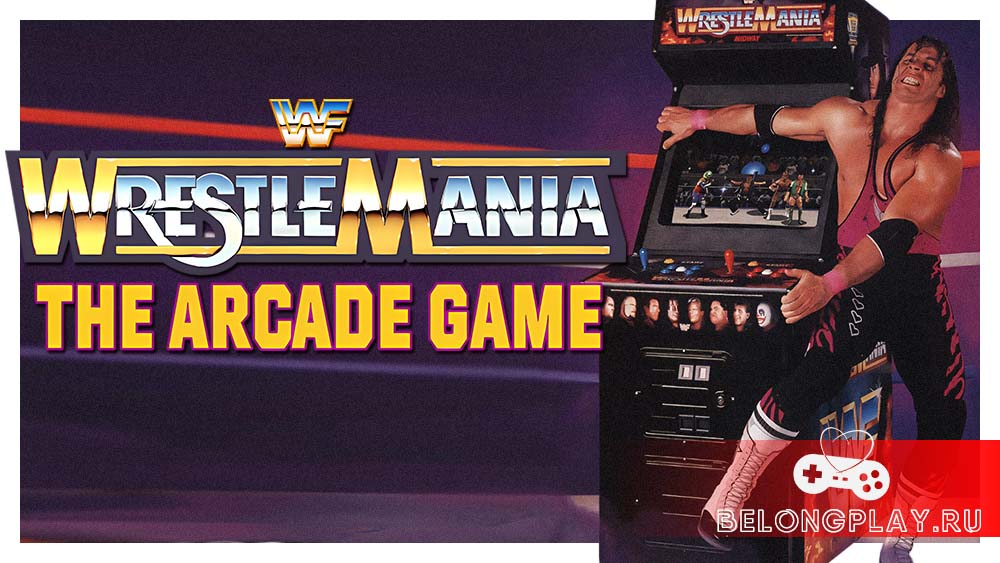WWF Wrestlemania The Arcade Game cover art logo wallpaper poster